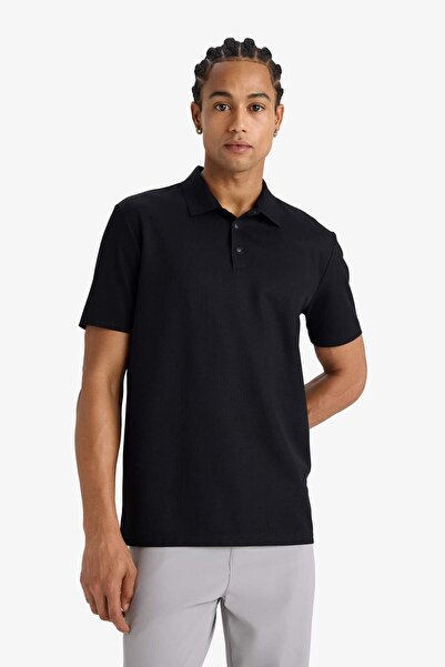 DeFacto DeFactoFit Standard Fit Polo-Shirt mit Kragen für Sportler, Kurzarm, E9351AX25AU