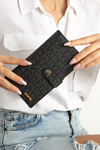 Just Polo Kadın Bol Kartlıklı Kağıt Para Bölmeli Cüzdan 10cmx18cm PBU09