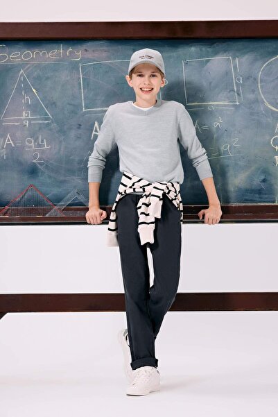DeFacto Boy's School V-Neck Knitwear Sweater F3733A825Au