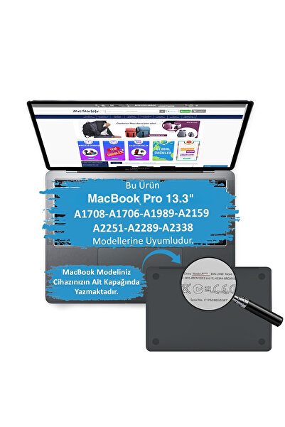 Mcstorey حافظة ماك بوك برو 13 بوصة - M1-M2 A2338 A2289 A2251 A1706-08 A1989 A2159 غطاء لامع كريستالي فضي