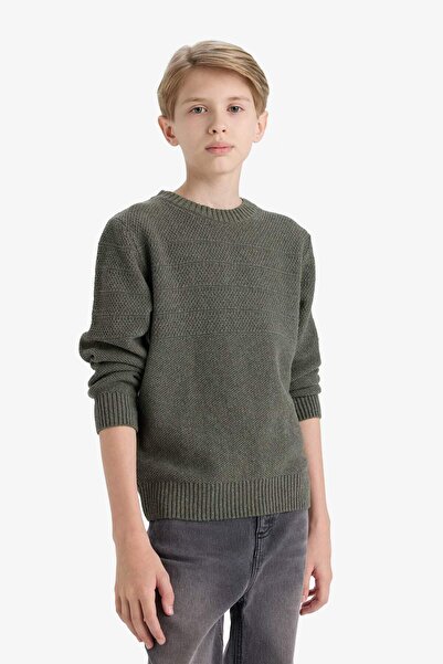 DeFacto Erkek Çocuk Bisiklet Yaka Triko Kazak F0958A825WN