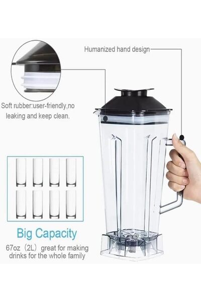 DKH Super Casio Casio-Mart Heavy Duty Commercial Blender, Multifunctional Juicer Mixer, Dishwasher Safe,