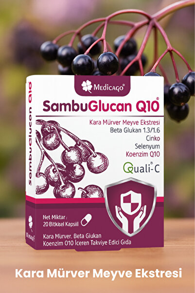 MedicaGo Sambuglucan Q10 20 Kapsül