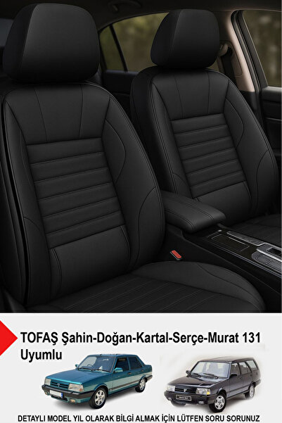 GM-DESIGN غطاء مقعد سيارة من الجلد الحجري - دعم أسفل الظهر (متوافق مع TOFAŞ K...