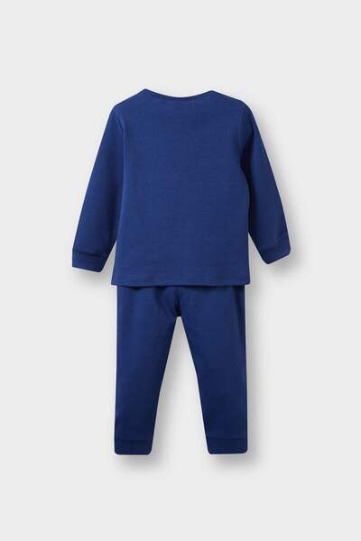 DeFacto Erkek Bebek Pijama Takımı Dinozor Baskılı Uzun Kollu Üst Uzun Alt F0530A525AU