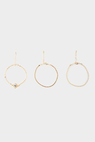 DeFacto Kadın 3'lü Gold Bileklik F6622AXNS