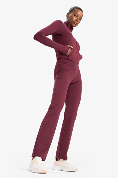 DeFacto Αθλητικό παντελόνι DeFactoFit Flare Fit με ψηλή μέση, ισπανικό πόδι, μαλακό στην αφή B3988AX25AU