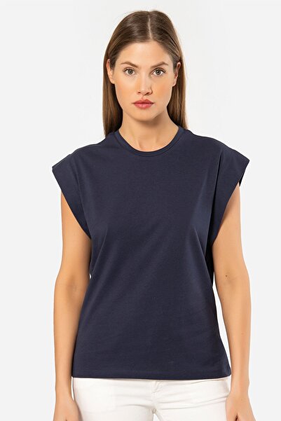 TÜREN Women's Vatka Look T-Shirt 3401/Navy Blue