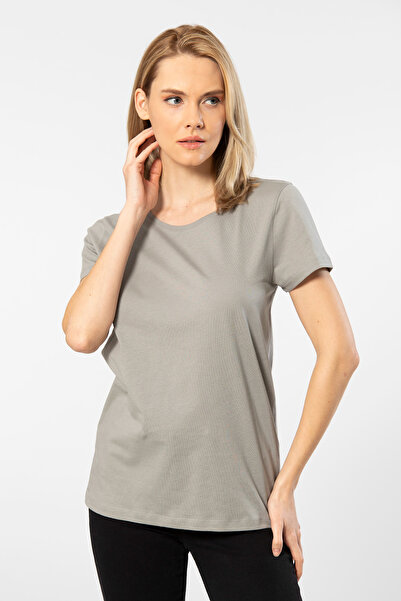 Wtshirt London majica kratkih rukava okrugla kragna ženska siva T-shirt