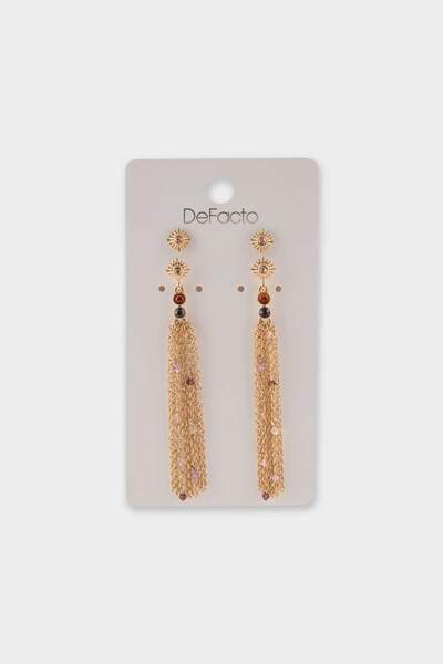 DeFacto Women's 2-Piece Gold Earrings F6635Axns