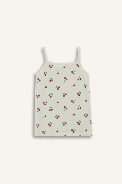 DeFacto Girl's Fruit Patterned 2-Piece Tank Top F8579A825Au