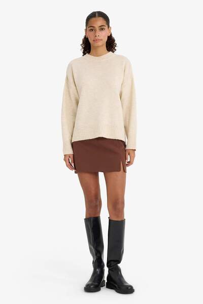 DeFacto Oversize Wide Fit Crew Neck Knitwear Sweater F3895Ax25Wn