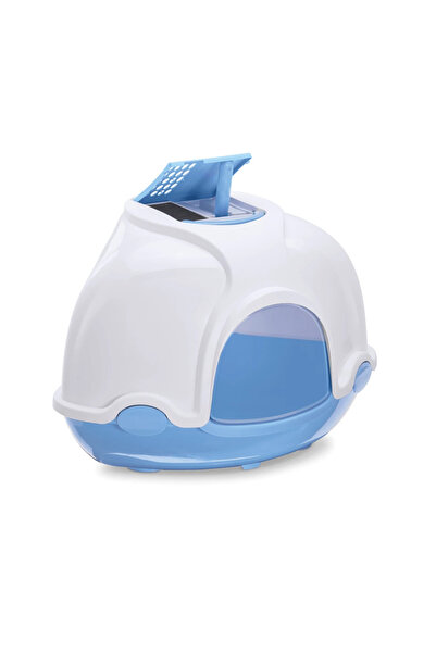 İmac Imac Ginger Filtreli Köşe Kedi Tuvalet Kabı Mavi