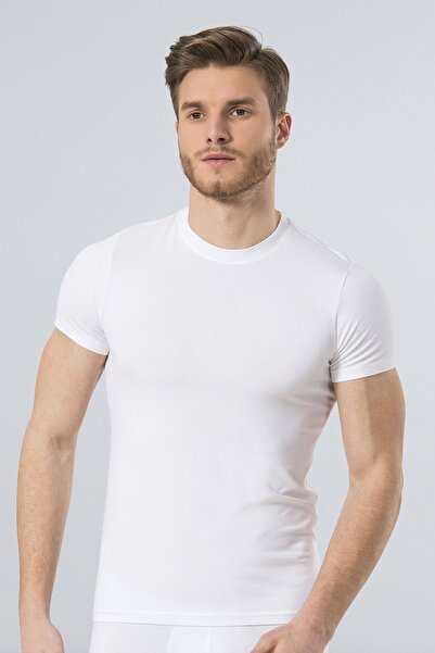 TÜREN Ανδρικό μπλουζάκι Türen Lycra 164/Λευκό