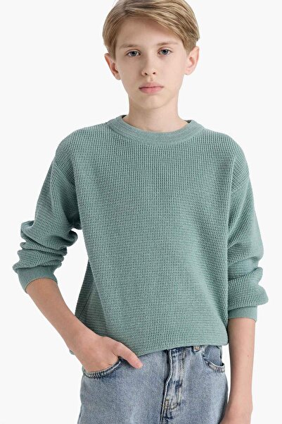 DeFacto Boy's Crew Neck Knitwear Sweater F0959A825Wn