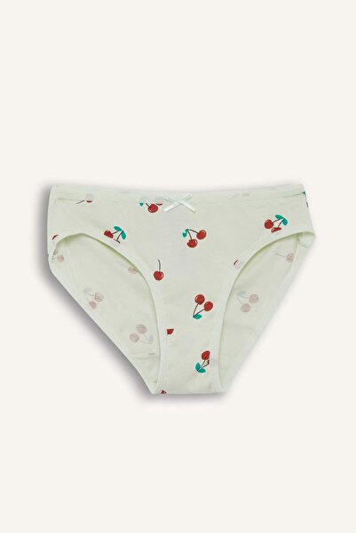 DeFacto Girl's Fruit Patterned 3-Piece Slip Panties F8583A825Au