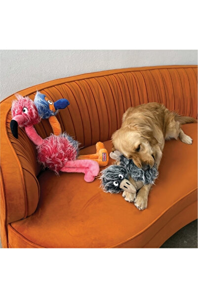 Kong Comfort Jumbo Bird Flamingo Şeklinde Peluş Köpek oyuncağı Xlarge