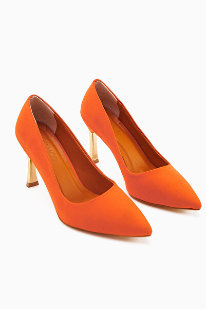 İncimoda Stiletto Women's Heeled Shoes Comfortable Vegan Leather Daily and Special Occasion