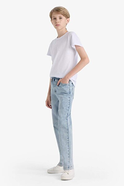 DeFacto Boy's Balloon Fit Straight Leg Jean Pants F3378A825Au