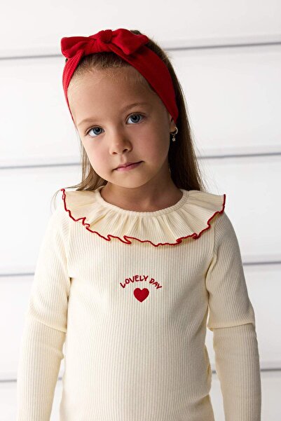 DeFacto Baby Girl Standard Fit Ribbed Camisole Long Sleeve T-Shirt G1375A525Au