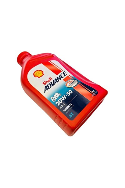 SHELL Yağ 20/50 Advance 4t Ax3 Mineral 1 L Motosiklet Yağı