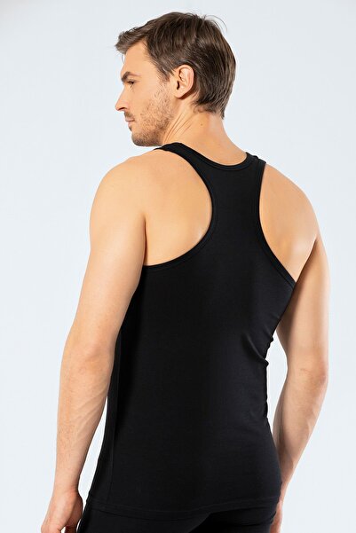 Cacharel Men's Halter Neck Sports Tank Top 1302/Black