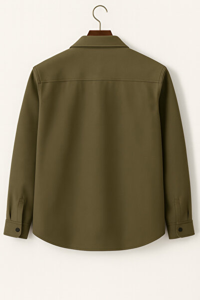 WAMOSSALAPLI Χειμερινό και εποχιακό σουέτ πουκάμισο