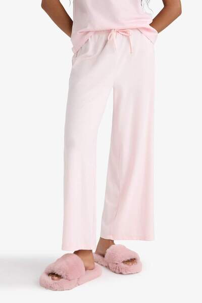 DeFacto Regular Fit Beli Lastikli Pijama Altı-Fall in Love F6992AX25AU