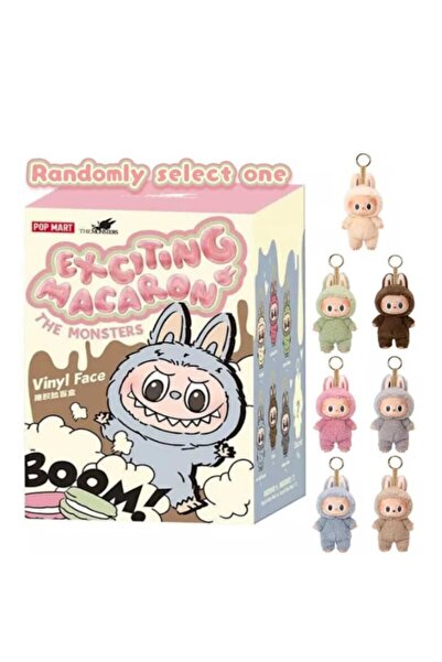 OEM Jucarie de plus Labubu Macaron, seria 1, multicolor,17 cm