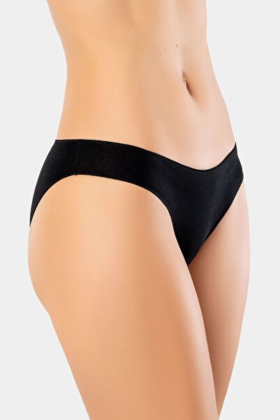 TÜREN Γυναικείο εσώρουχο μπικίνι από βαμβάκι 3 τεμαχίων χωρίς ραφές Lycra 924/Λευκό-Μαύρο-Νυχτερίδα