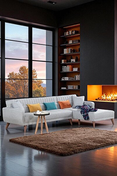 nikshop Beringen Köşe Koltuk - Gri