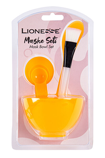 Lionesse Maske Seti 51 Turuncu – Karıştırma Kabı, Uygulama Fırçası ve Ölçü Ka...