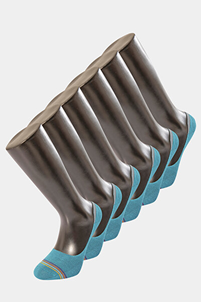 TÜREN 6 Pack Striped Ballerina Socks 9002/Turquoise
