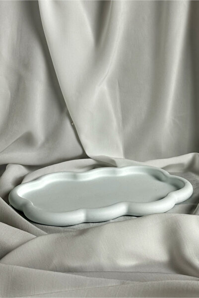 Misu design VERNİKLİ (wax) BULUT GÖRÜNÜMLÜ,SUNUM TEPSİ VE TABAĞI , TAKI STANDI , ORGANİZER Dekoratif, Anahtarlık