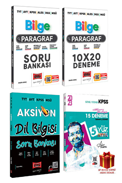 Yargı Yayınları 2024 Yargı Paragraf Soru Bankası+Paragraf Denemeler+Dil Bil S...
