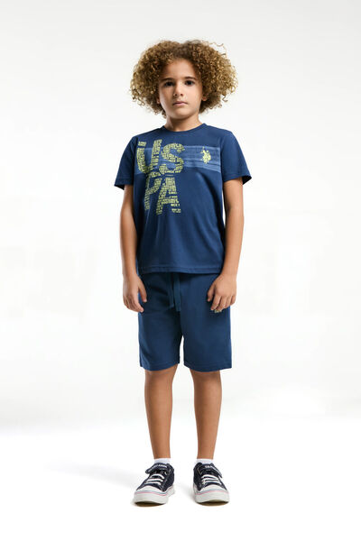 U.S. Polo Assn. U.S. Polo Assn. Boy's Blue Bermuda Suit