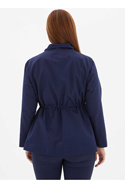 Selen Lacivert Kadın Trençkot 24KSL9399-BB