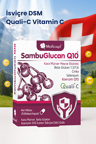 MedicaGo Sambuglucan Q10 20 Kapsül