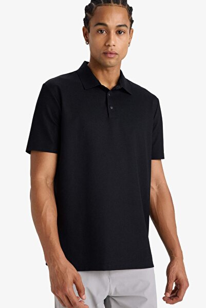 DeFacto DeFactoFit Standard Fit Polo-Shirt mit Kragen für Sportler, Kurzarm, E9351AX25AU