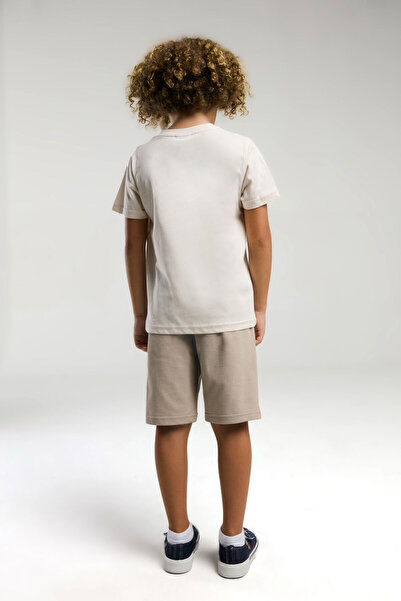 U.S. Polo Assn. Boy's Cream Bermuda Suit