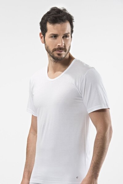 Cacharel 1102 Ανδρικό βαμβακερό εσώρουχο με λαιμόκοψη