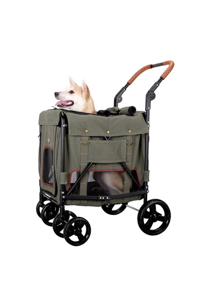 İbiyaya Ibiyaya Gentle Pet Wagon Army Green Köpek Puseti - Büyük Irk
