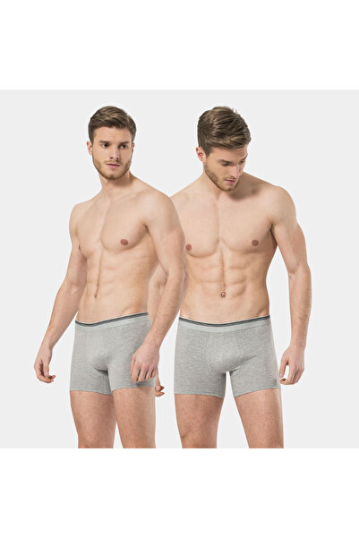TÜREN Türen Men's Lycra Boxers (Pack of 2) 126/Grey
