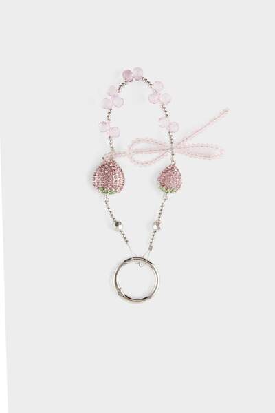 DeFacto Γυναικείο μπρελόκ με ροζ φράουλα γούρι F6958AXNS