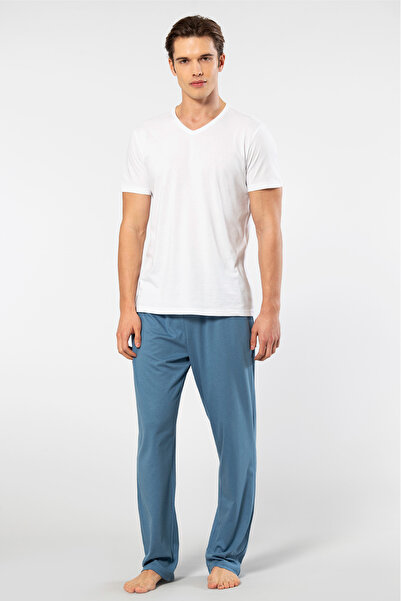 Cacharel Men's 2192/White Short Sleeve Modal Pajama Set