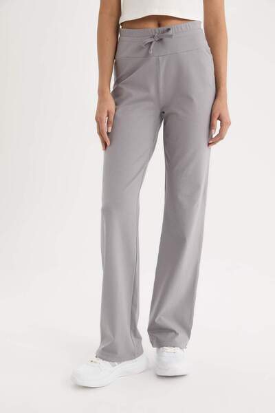 DeFacto DeFactoFit Flare Fit Yüksek Bel İspanyol Paça Sporcu Pantolon D9323AX25SP