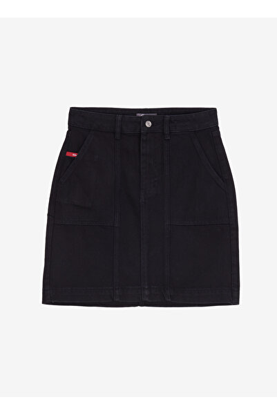 Lee Cooper Normal Bel Mavi Kadın Düz Standart Etek 251 LCF 126004 RITA DENIM