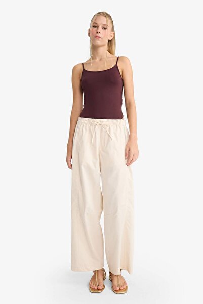 DeFacto Coool Barrel Fit Normal Waist Gabardine Trousers F9660Ax25Hs
