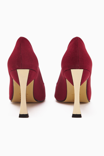 İncimoda Stiletto Women's Heeled Shoes Comfortable Vegan Leather Daily and Special Occasion