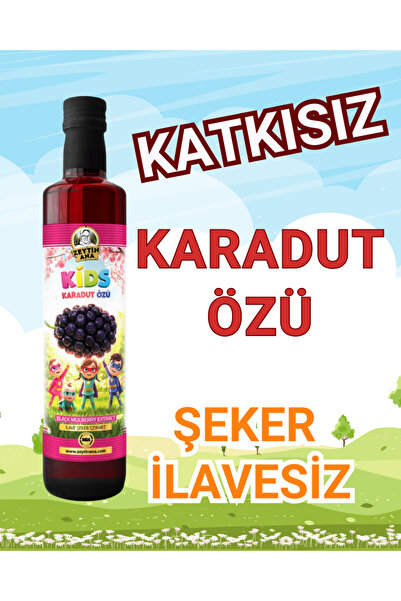 ZEYTİN ANA Kids Karadut Özü 700 gr Katkısız Ve Şeker Ilavesiz (Bebek, Çocuk Tüketebilir)